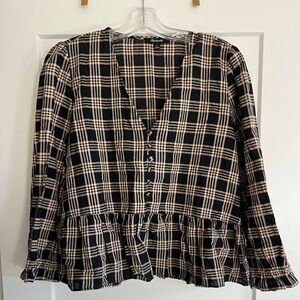 Madewell Peplum Top